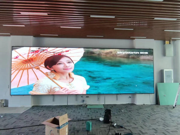 新乡市P1.53led小间距屏安装案例